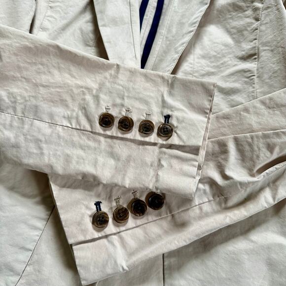 Armani Exchange Cream Single Button Casual Blazer Jacket Women’s Size 2 - Picture 5 of 8